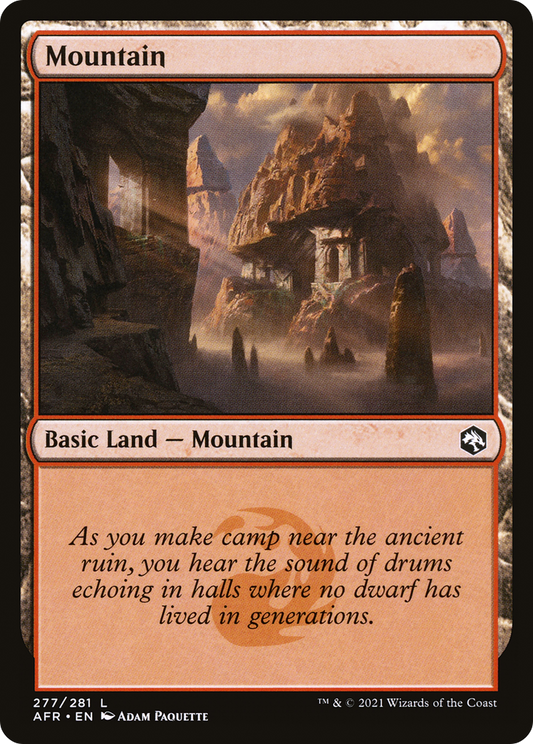 Mountain (277) [Dungeons & Dragons: Adventures in the Forgotten Realms] Foil