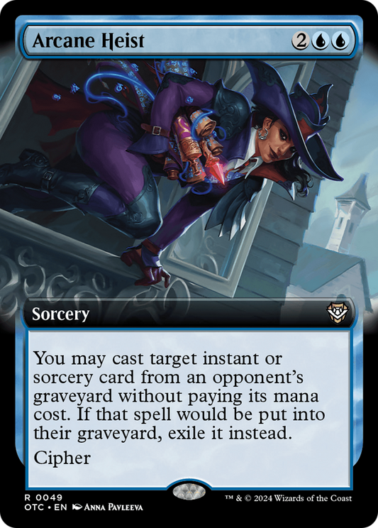 Arcane Heist (Extended Art) [Outlaws of Thunder Junction Commander] Foil