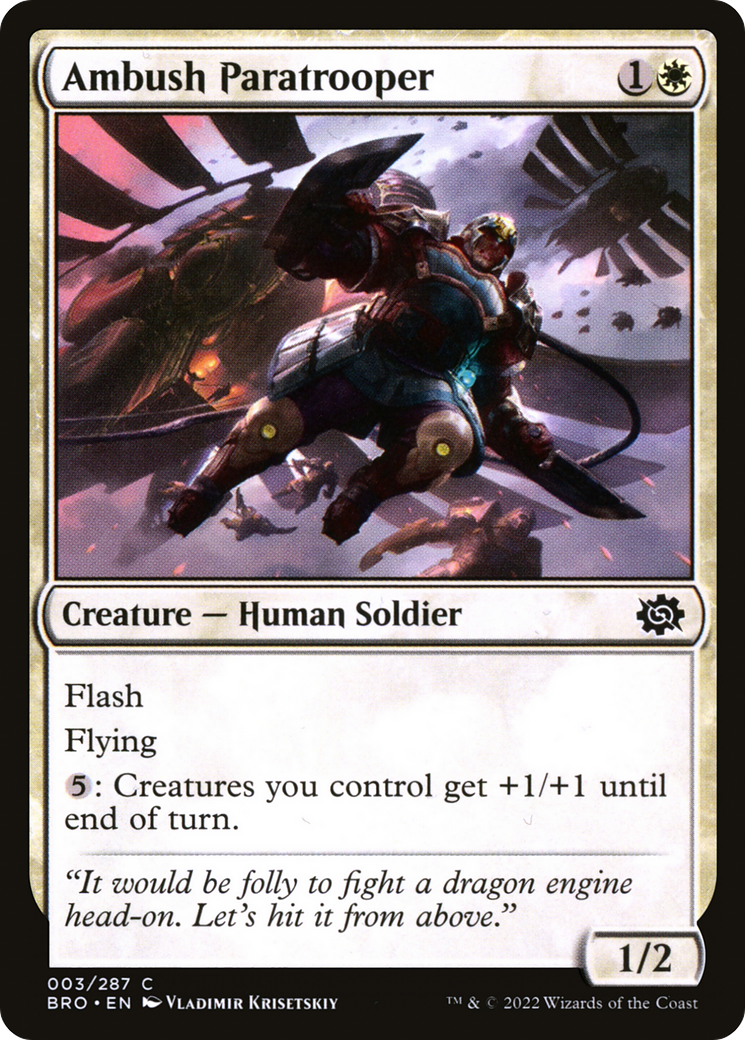 Ambush Paratrooper [The Brothers' War] Foil