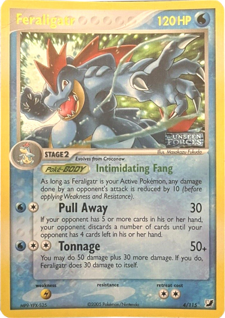 Feraligatr (4/115) (Stamped) [EX: Unseen Forces] | Silver Goblin