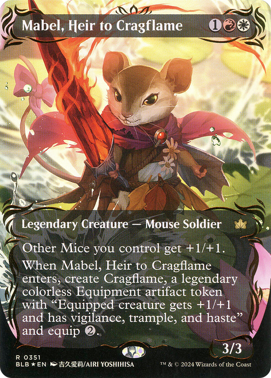 Mabel, Heir to Cragflame: (Showcase)(Borderless) Foil (351)