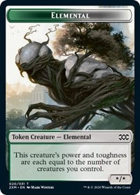 Elemental // Shapeshifter Double-Sided Token [Double Masters Tokens] | Silver Goblin