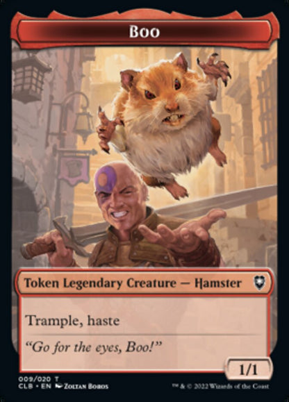 Treasure // Boo Double-Sided Token [Commander Legends: Battle for Baldur's Gate Tokens] Foil