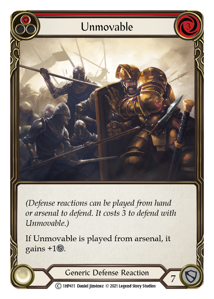 Unmovable (Red) [1HP411] (History Pack 1) | Silver Goblin