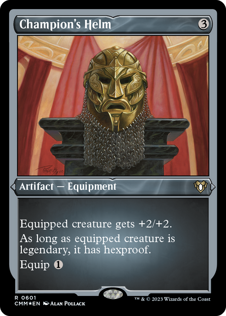 Champion's Helm (601) Etched Foil - Commander Masters