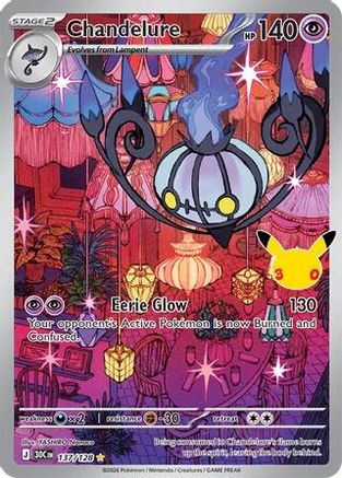 Chandelure (137) Holofoil - 30th Celebration