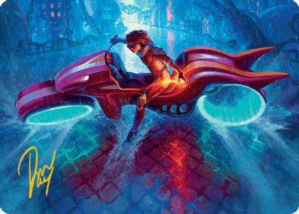 Chandra, Spark Hunter (020s) Gold-Stamped - Art Series: Aetherdrift