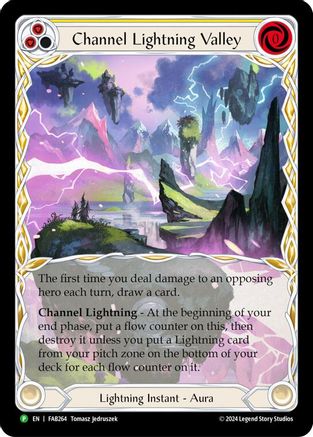Channel Lightning Valley (Extended Art) (FAB264) Cold Foil - Flesh and Blood: Promo Cards