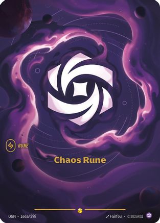 Chaos Rune (Alternate Art) (166a) Foil - Origins