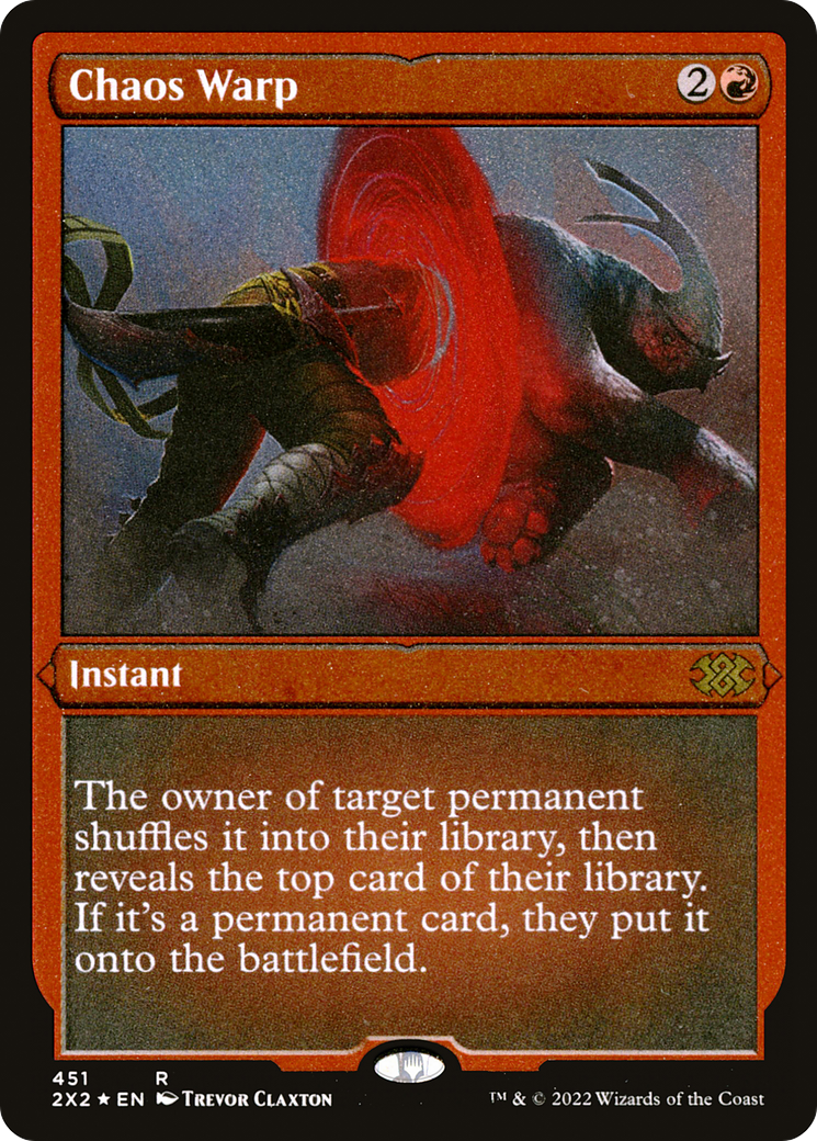 Chaos Warp (451) Etched Foil - Double Masters 2022