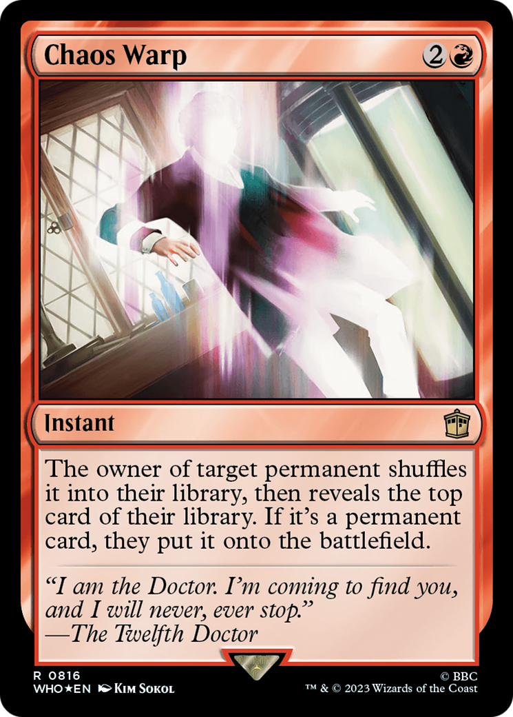 Chaos Warp (816) Surge Foil - Doctor Who
