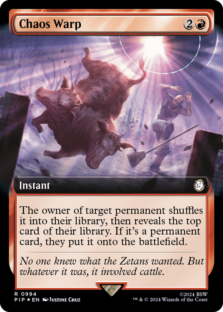 Chaos Warp (Extended Art) (994) Surge Foil - Fallout