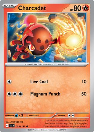 Charcadet (39) Reverse Holofoil - Paldea Evolved