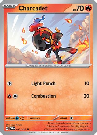 Charcadet (43) Reverse Holofoil - Obsidian Flames