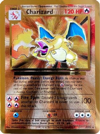 Charizard (Metal Card) (4) Holofoil - Miscellaneous Cards & Products