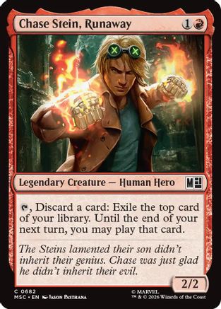 Chase Stein, Runaway (682) Foil - Commander: Marvel Super Heroes