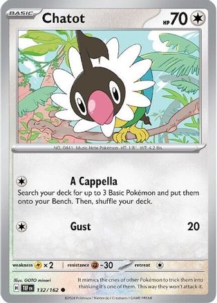 Chatot (132) Reverse Holofoil - Temporal Forces