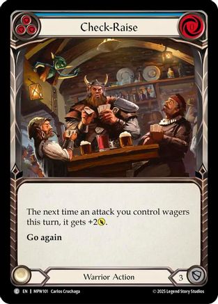 Check–Raise (Blue) (MPW101) - Mastery Pack Warrior