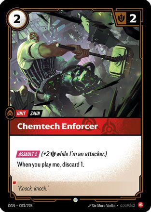 Chemtech Enforcer (003) - Origins