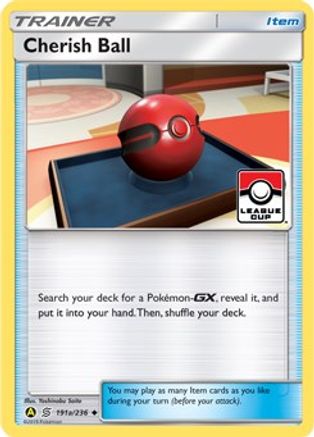 Cherish Ball (League Cup) (191a) Reverse Holofoil - League & Championship Cards