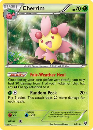 Cherrim (7) Reverse Holofoil - Plasma Storm