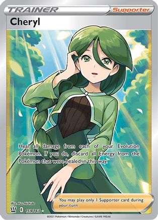 Cheryl (Full Art) (159) Holofoil - Battle Styles