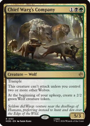 Chief Warg's Company (151) Foil - The Hobbit