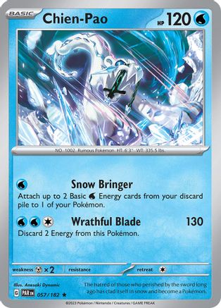 Chien-Pao (57) Reverse Holofoil - Paradox Rift
