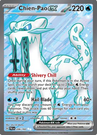 Chien-Pao ex (236) Holofoil - Paldea Evolved