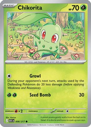 Chikorita (8) Reverse Holofoil - Ascended Heroes