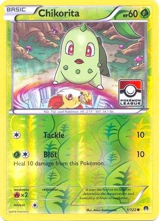 Chikorita (Pokemon League) (1) Reverse Holofoil - BREAKpoint
