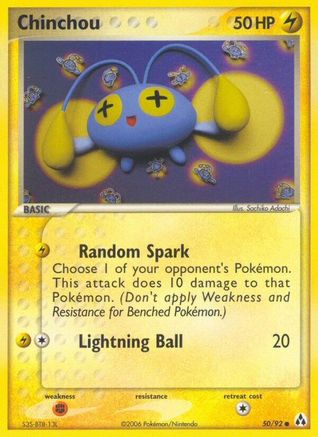 Chinchou (50) Reverse Holofoil - Legend Maker