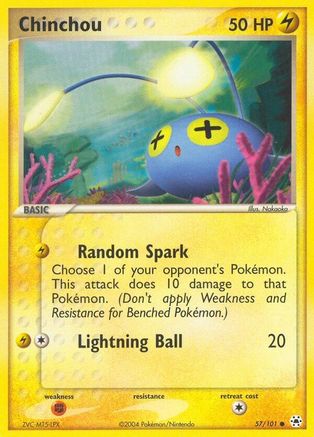 Chinchou (57) Reverse Holofoil - Hidden Legends