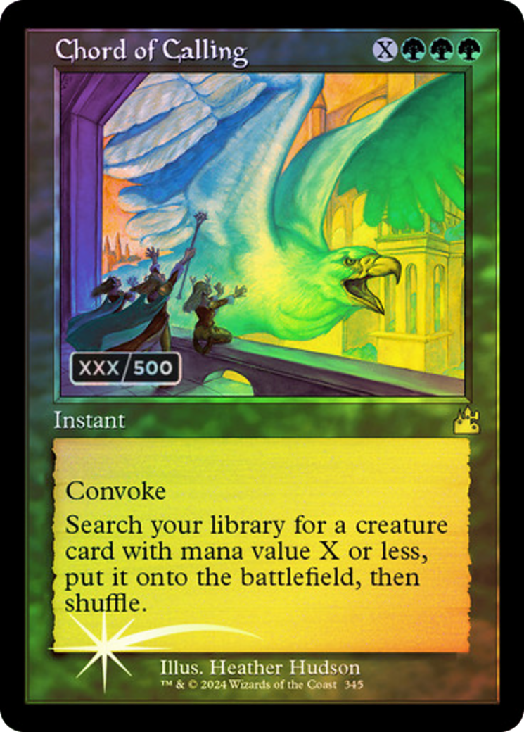 Chord of Calling (Retro) (Serial Numbered) (345) Foil - Ravnica Remastered