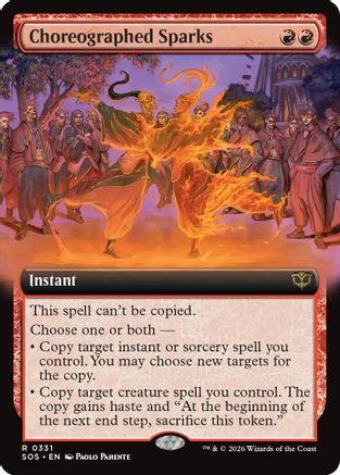 Choreographed Sparks (Extended Art) (331) Foil - Secrets of Strixhaven