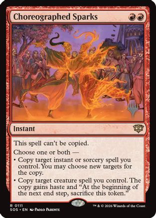 Choreographed Sparks (Promo Pack) (111) Foil - Secrets of Strixhaven