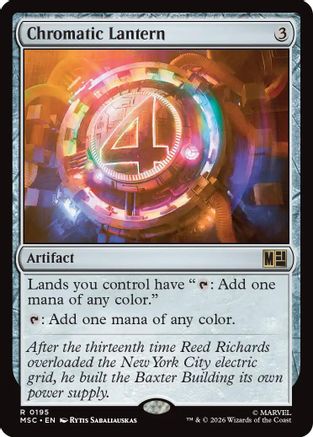 Chromatic Lantern (195) Surge Foil - Commander: Marvel Super Heroes
