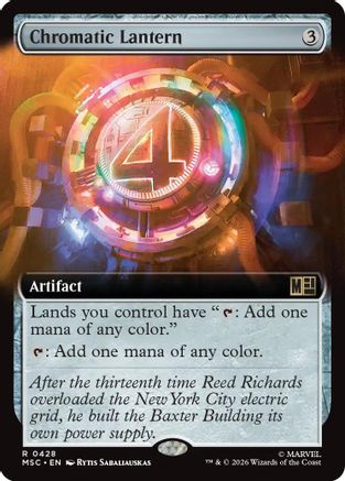 Chromatic Lantern (Extended Art) (428) - Commander: Marvel Super Heroes