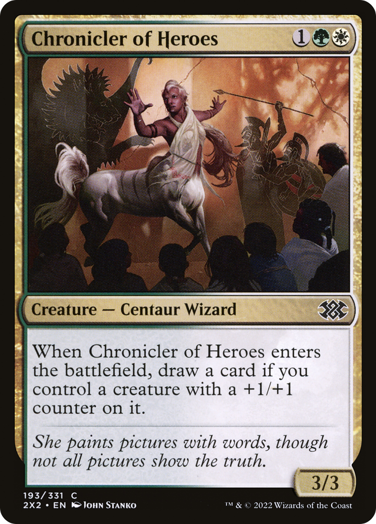 Chronicler of Heroes (193) Foil - Double Masters 2022