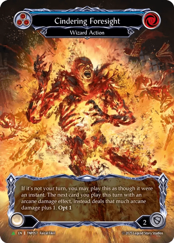 Cindering Foresight (Blue) (Marvel) (TNP057) Cold Foil - Flesh and Blood: Promo Cards