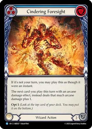 Cindering Foresight (Blue) (SBZ027) - Silver Age
