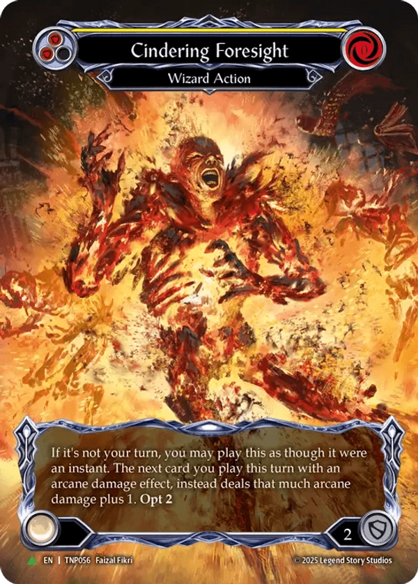 Cindering Foresight (Yellow) (Marvel) (TNP056) Cold Foil - Flesh and Blood: Promo Cards
