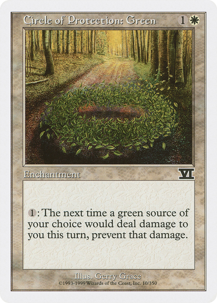 Circle of Protection: Green (010) - Classic Sixth Edition