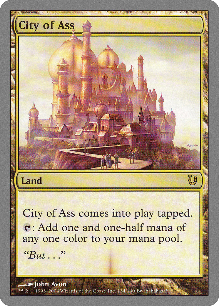 City of Ass (134) Foil - Unhinged