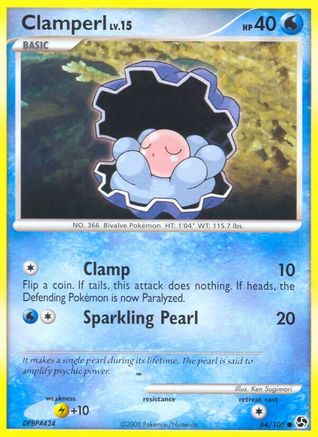 Clamperl (64) Reverse Holofoil - Great Encounters