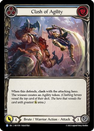 Clash of Agility (Blue) (HVY159) - Heavy Hitters