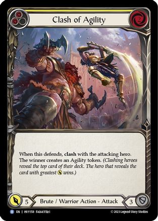 Clash of Agility (Yellow) (HVY158) - Heavy Hitters