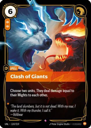 Clash of Giants (110) Foil - Unleashed