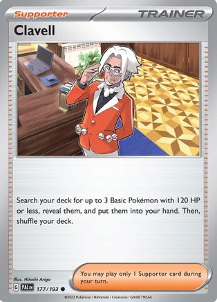 Clavell (177) Reverse Holofoil - Paldea Evolved