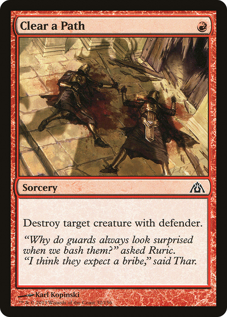 Clear a Path (032) Foil - Dragon's Maze